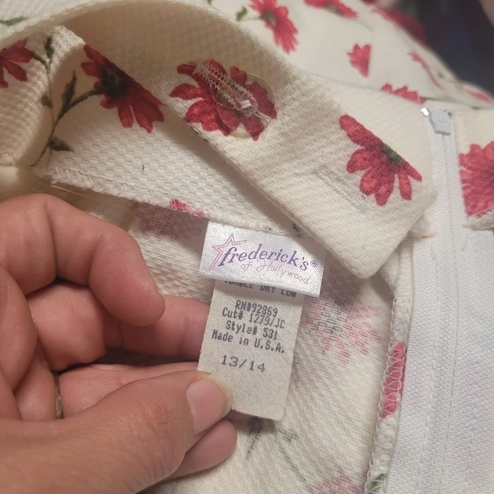Vintage Frederick's of Hollywood floral dress
